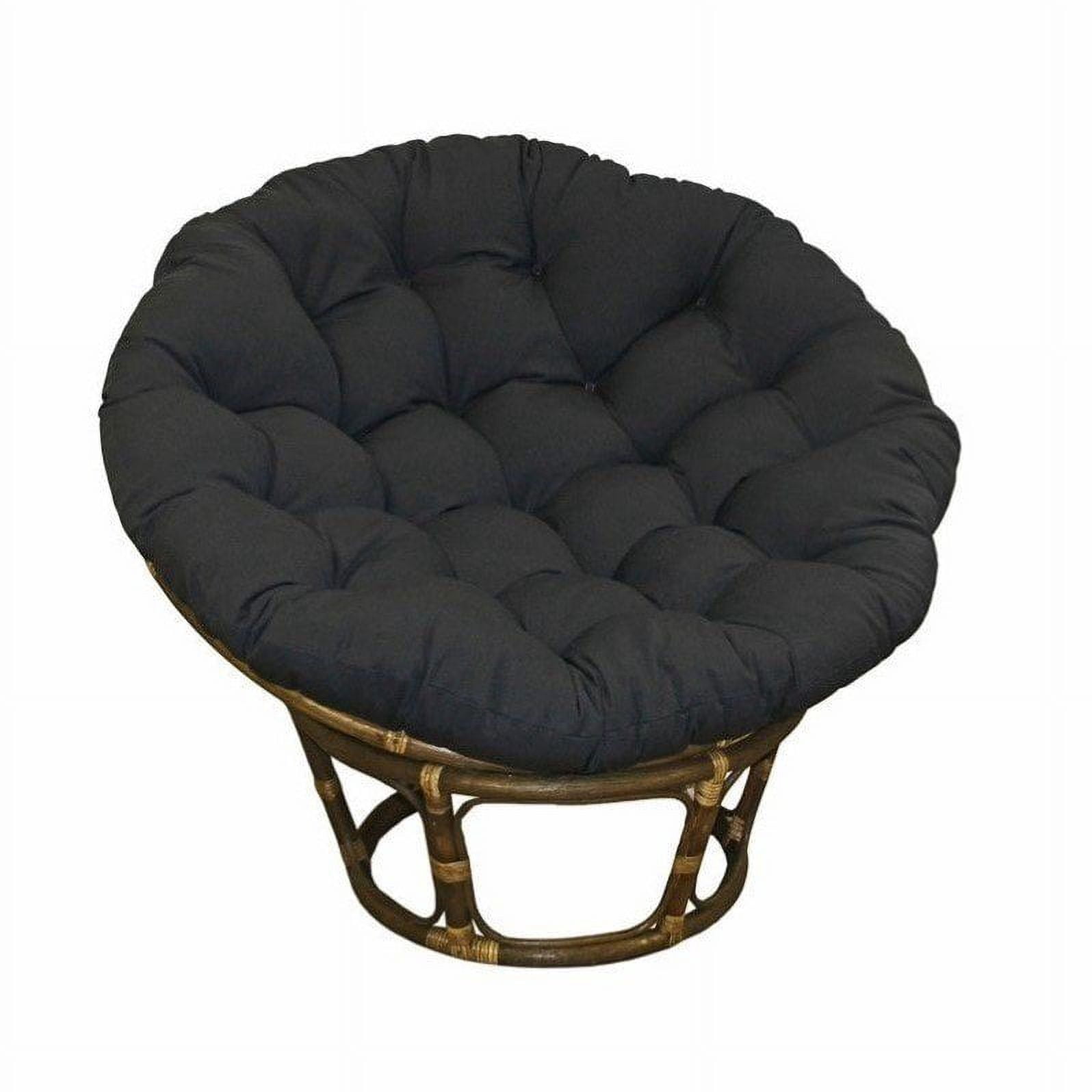 International Caravan Bali Rattan Papasan Chair-Eggshell
