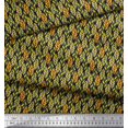 thumbnail image 3 of Soimoi Rayon Fabric Leaves Small Print Sewing Fabric Yard 56 Inch Wide, 3 of 3