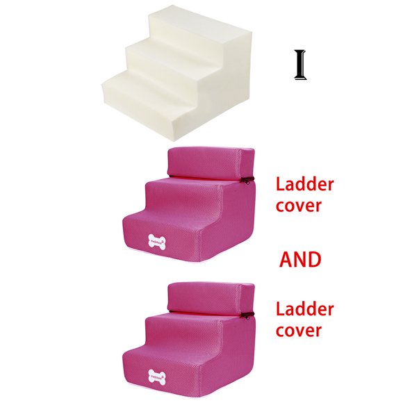 TIMIFIS Dog Pet Stairs Steps New 3 Steps Mesh Pet Non-slip Bottom Stairs And Ladder Cover CombinationFall/Winter