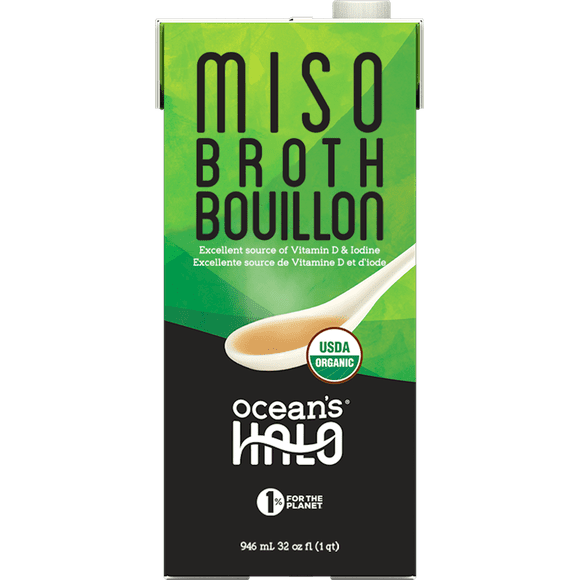 Ocean's Halo, Organic and Vegan Miso Broth, Shelf-Stable, 32 fl oz.