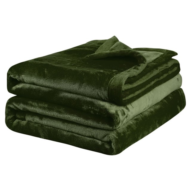 Unique Bargains Flannel Fleece Blanket Soft Warm Wide Hemmed