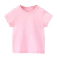 thumbnail image 1 of T-Shirt pour Garçons à Manches Courtes Uni Classique Été Décontracté, 1 of 5