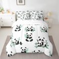 thumbnail image 2 of YST Panda Ensemble de Literie Noir Blanc Animal 7 Pcs Lit en Sac, Double, 2 of 5