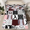 thumbnail image 2 of Erosebridal Baseball Bed Sheets Set Queen Size,Sports Patchwork Bedding Sets Queen Size,Ball Game Bedroom Decor,Breathable,4pcs, 2 of 7