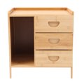 thumbnail image 1 of 1Pack Night Table Rectangular Khaki Wood Bedside Use 42X32Cm, 1 of 9