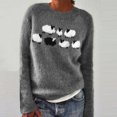 thumbnail image 2 of Chandails pour Femmes Hiver Automne Chandails Mignons Décontractés Amples à Manches Longues Pulls pour Femmes Hauts en Tricot, 2 of 9