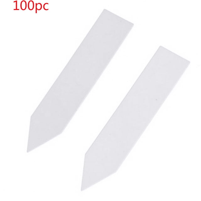 RXIRUCGD 100 Pcs Plastic Plant Seed Labels Pot Marker Nursery Garden Stake Tags 5cm x1cm