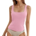 thumbnail image 1 of Hiiyo Camisole Ajustée à Encolure Carrée pour Femme, Haut d'Été Décontracté Sans Manches (S-TG), 1 of 4