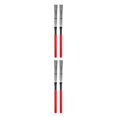 thumbnail image 3 of ZLight 2 Pieces Drum Brush Practicing Prop High-carbon Steel Firm Structure Cajon Stick Professional Instrument Supplies Sticks Red 2Set, 3 of 6