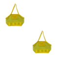 thumbnail image 4 of maskred Versatile Beach Toys Bag Durable Mesh Tote for Poolside Adventures Yellow Extra Large 2Set, 4 of 6