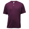 thumbnail image 1 of Soffe T-Shirt Henley à Manches Courtes avec Patte de Boutonnage pour Homme - M206, 1 of 1