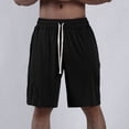 thumbnail image 2 of Plebaso Mens Casual Shorts Elastic Waist Drawstring Summer Shorts Plain Loose Running Shorts with Pockets, 2 of 6