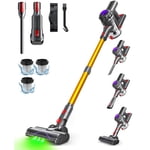 ARTSEA Nettoyant à vide sans fil, 6 en 1 Aspirateur rechargeable sans fil pour voiture de carrelage de bois franc