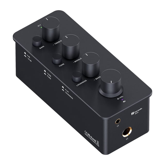 Fosi Audio SK01 Headphone Amplifier Equalizer Preamp with Bass Midrange Treble Tone Control and Loudness Compensation