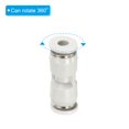 thumbnail image 3 of Unique Bargains Push to Connect Fittings, 6 Pack Fittings Straight Tubes, White, 5/32 Inch Od, 3 of 5