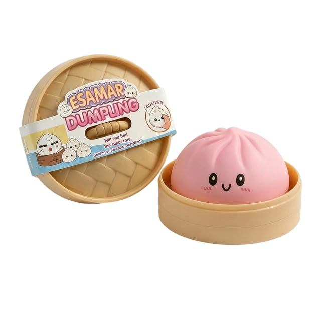Jouet Squishy en Forme de Dumpling à Paillettes, Doux à Remontée Lente à Presser