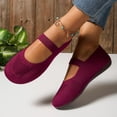 thumbnail image 4 of Ballerines à Enfiler à Talon Compensé en Tricot pour Femmes, Chaussures de Marche Confort, Printemps, Tricot, Talon Bas, Mocassins Décontractés, 4 of 7