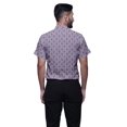 thumbnail image 3 of BESTMAN Printed Shirts For Men Short Sleeve Button Down Casual Cotton Shirt, 3 of 5