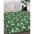 thumbnail image 3 of Ahgly Company Tapis d'Intérieur Lavable en Machine Carré Transitionnel Vert Pastel, 4 Pieds Carré, 3 of 7