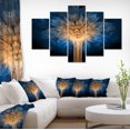 thumbnail image 1 of Fleur de Dragon Bleu 3D Fractale - Impression d'Art Contemporain sur Toile, 1 of 3