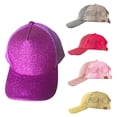 thumbnail image 3 of Mode Femmes Anti Soleil Paillettes Mesh Réglable Chapeau de Coton Casquette de Baseball, 3 of 10