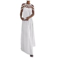 thumbnail image 1 of XDZJLR Robe Femme à Bretelles Spaghetti Dos Nu Maxi Moulante Cocktail Fête Longue Robe de Vacances, 1 of 6