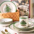 thumbnail image 2 of Holiday Ceramic Christmas Dinnerware & Cutlery Set with Festive Tree Plates, Bowls, Mugs, Saucers for Holiday Dining, 2 of 6