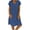 4-blue summer dresses for women, variant on UPPADA Women's Summer T Shirt Dresses Casual Solid Midi Dress V-Neck Long Dress Boho Beach Sundresses Plus Size Loose Fit Comfy Dresses,Boho Dresses for Women Blue,XXXL