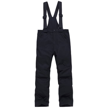 Generic Kids' Insulated Snow Pants for Boys and Girls - Outdoor Winter Ski Wear in Black, Royal Blue, or Rose Red - Sizes S to XXL