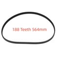 thumbnail image 1 of 160-191 Teeth 480-573MM Multiple Sizes Bread Maker Belt Kitchen Replace Repair Parts Replacement Rubber, 1 of 12