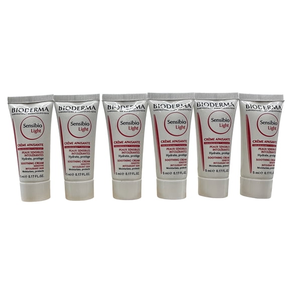 Bioderma Sensibio Crème Apaisante Légère 0,17 OZ Ensemble de 6