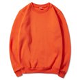 thumbnail image 2 of vdgthytj Men's Crewneck Sweatshirt Long Sleeve Basic Solid Color Shirts Fall Fleece Casual Loose Pullover Tops, 2 of 3