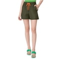 thumbnail image 1 of Timegard Shorts pour Femmes Été Plage Décontractés Amples Taille Élastique Entraînement Course Shorts Légers, 1 of 8