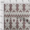 thumbnail image 1 of oneOone Silk Tabby Fabric Chevron & Swirl Ikat Print Fabric BTY 42 Inch Wide, 1 of 4