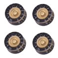 thumbnail image 1 of 4PCS Black Gold Guitar Speed Control Knobs Volume Tone Knob for Les Paul, 1 of 9