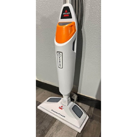 Remis à Neuf Bissell 1544A PowerFresh Défroisseur pour Animaux à Levage, Carrelage, Salle de Bain, Nettoyant pour Planchers de Bois Franc, Vadrouille à Vapeur, Orange