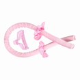 thumbnail image 2 of Curler Headband Clip Set Heatless Rubber Fixation Curling Hair Styling Tool for Sleeping Pink, 2 of 12