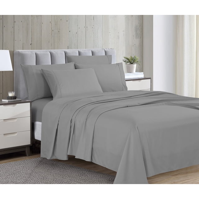 Swift Home Luxury 6-Piece Sheet Set with Extra Pillow Case, Double, Alloy