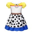 thumbnail image 2 of HAWEE Robe d'Été pour Fille Mickey/Minnie/Belle/Snow White Costumes de Sirène Dessin Animé Jeu de Rôle Princesse Robes Tenues Vêtements, 2 of 7