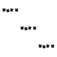 thumbnail image 3 of Wweixi 4pcs ABS Easy Installation Crowns Valve Caps Delicate And Fashionable Appearance Swing Thread black blue 3Set, 3 of 6