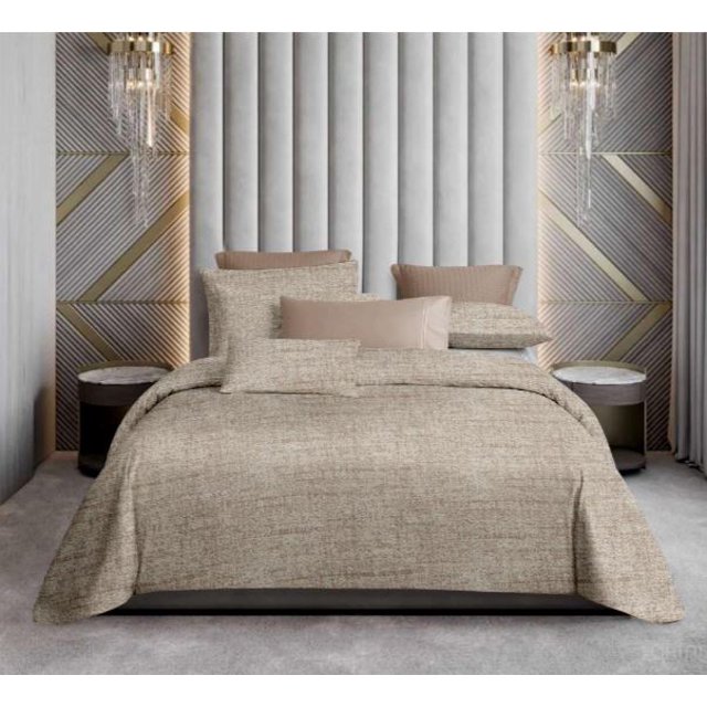 Drap-housse Grand Lit Double Élégance Florale - Brun