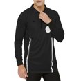 thumbnail image 4 of TOPTIE Men's Official Soccer Long Sleeve Referee Jersey USSF Pro Uniform-Black-S, 4 of 8