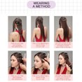 thumbnail image 4 of 7-Piece Set Matte Clip Wig Curly Hair Big Wave Wig Piece, Pullover Toupee, 4 of 4