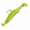 thumbnail image 1 of H & H Lure ICMDR-14 3 in. Cocahoe Minnow Double Rigs - Chartreuse Glitter, 1 of 2