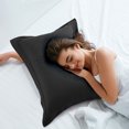 thumbnail image 3 of REGALWOVEN Soft 1800 Microfiber Oxford Pillowcases 2Pcs, Queen Black, 3 of 9