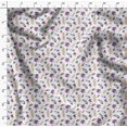 thumbnail image 4 of Soimoi White polyester Crepe Fabric Feather & Floral Printed Fabric 1 Yard 52 Inch Wide, 4 of 5