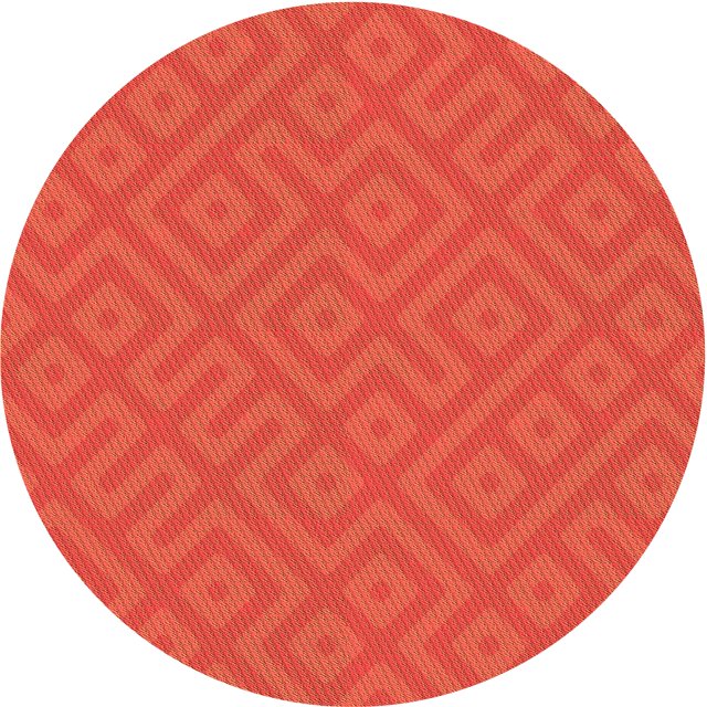 Ahgly Company Tapis d'Intérieur Ronds Transitionnels Lavables à la Machine Orange Rouge Orange, 4 Pieds Rond