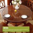 thumbnail image 2 of ORUYROP Upgraded Version Clear Round Table Cover, 2mm Thick 54 Inches Round Table Protector for Dining Room Table, Clear Vinyl Tablecloth Protector, Waterproof Oil Proof Plastic Table Cover Ci, 2 of 7