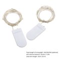thumbnail image 3 of 2M/6.6FT 20 LED Fairy Starry Copper Wire String Battery Operated Powered IP65 Water Resistance Extra Flexible Bendable Light Strip for Holiday Christmas Xmas Halloween Festival Decorations, 3 of 8