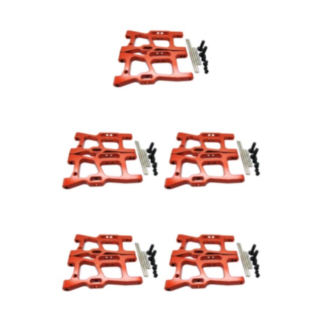 mmirethe 1/14 LC Racing S avec Bras avant pour une Maniabilité Améliorée Améliorer les Performances Rouge 5Set